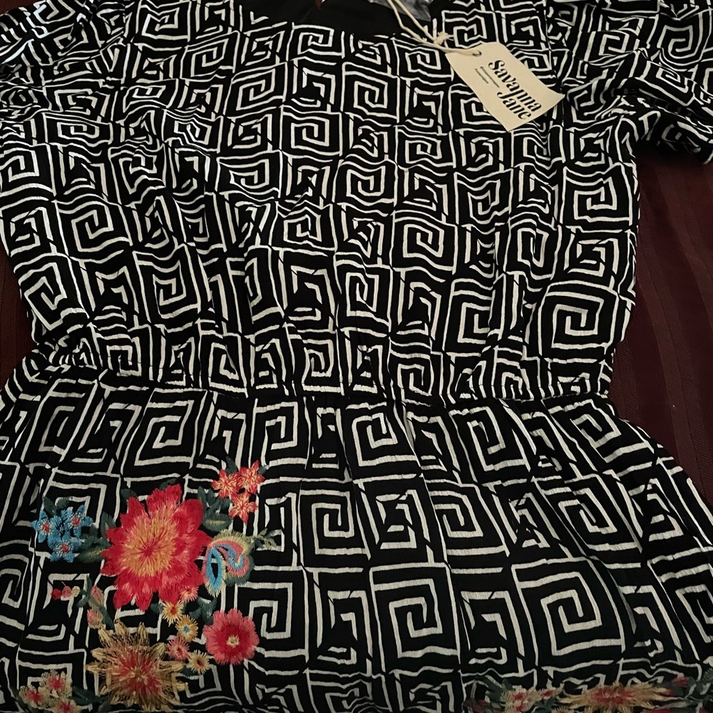 Savanna Jane Black and White Dress